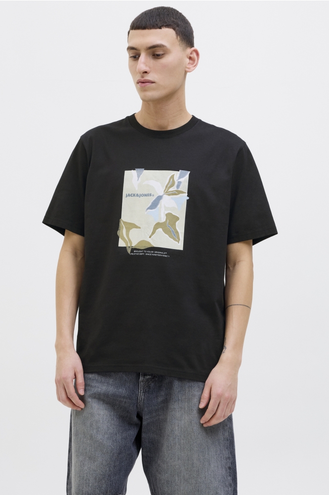 JORALMERIA FRONT TEE SS CREW NECK 12276904 BLACK